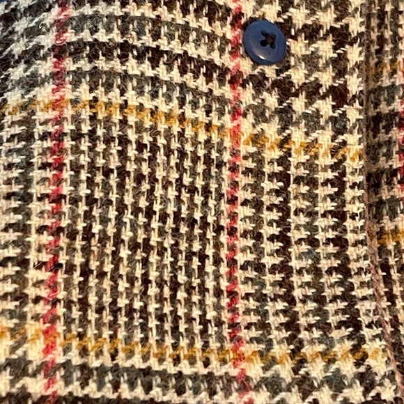 J.Crew Regent Wool Blazer Sz 2 Houndstooth Plaid Gray Blue Academia Preppy Class - Picture 9 of 11